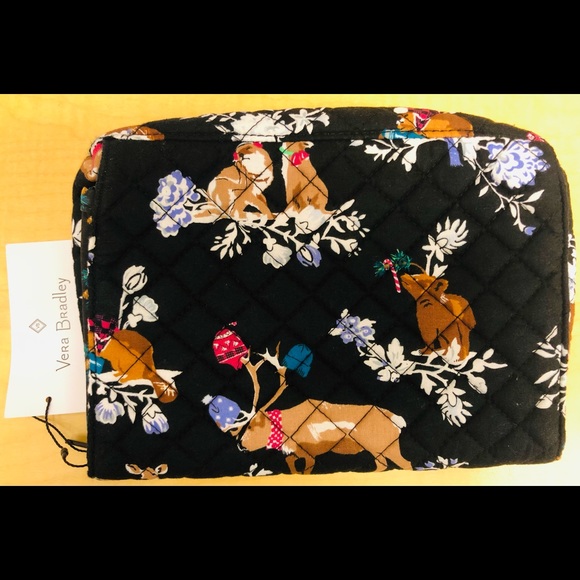 Vera Bradley Merry Mischief Brush and Cosmetic Case 25218-T77 New with Tags! - Picture 2 of 3